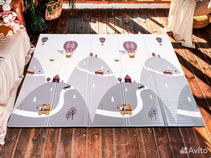 Детский коврик для ползания новый (заводской брак)