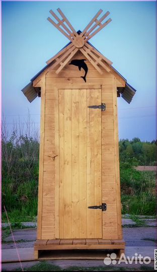 Уличный туалет с установкой SKU003