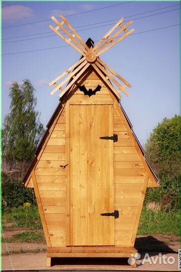 Уличный туалет деревянный JKT228