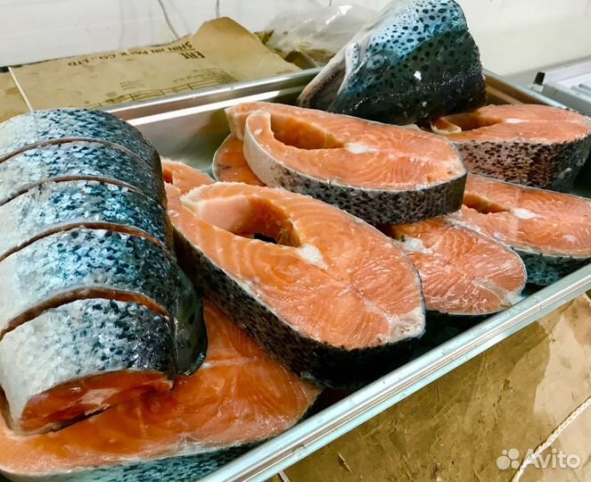 Стейки лосося