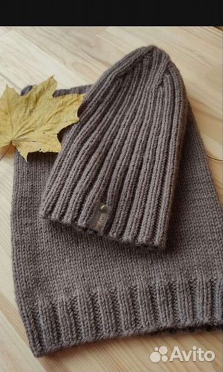 Шапочка и снуд спицами