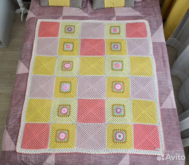 Плед вязаный