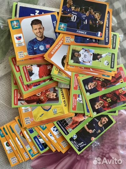 Наклейки panini евро 2020