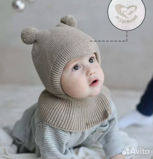 Шапка шлем зимний