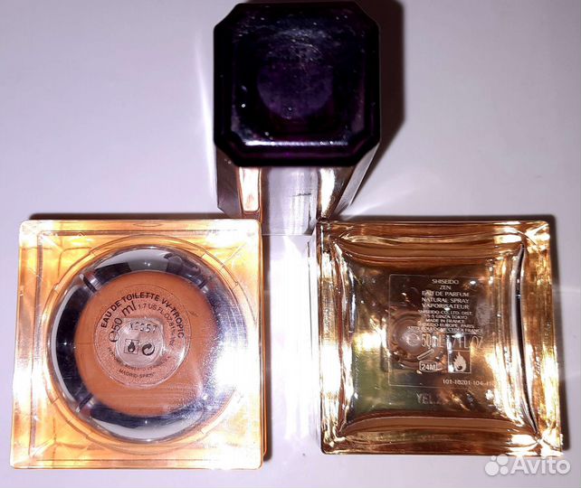 Пустые флаконы и коробки от оригинального парфюма