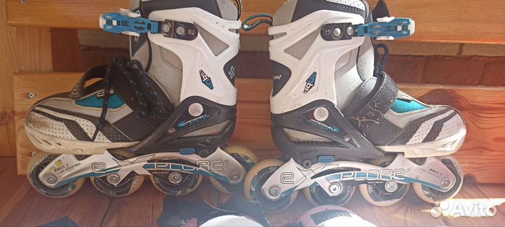 Роликовые коньки детские с защитой