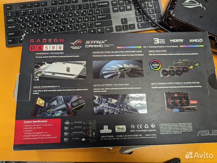 Видеокарта radeon rx 580 8 гб