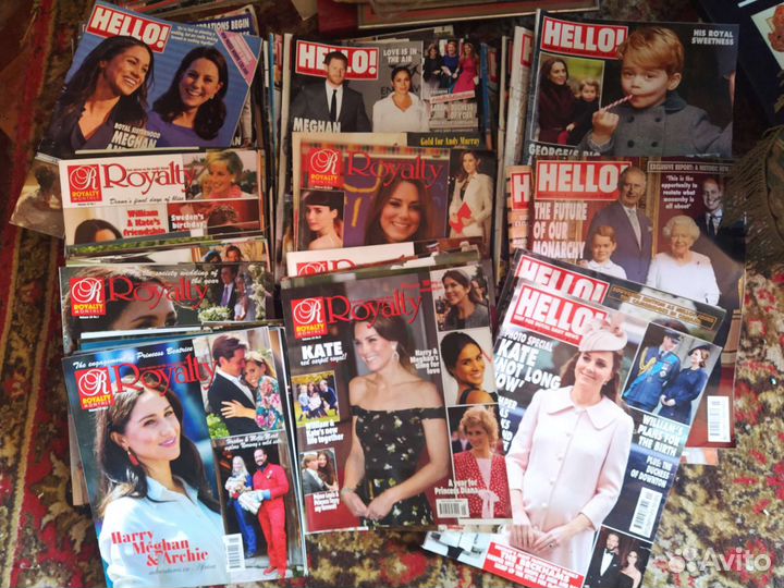 Журналы Hello и Royalty на английском: Кейт, Меган