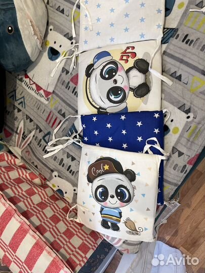 Бортики в детскую кроватку бу