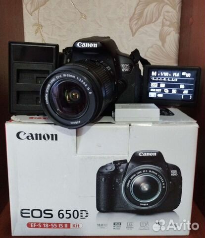 Зеркальный фотоаппарат canon 650D объявление продам