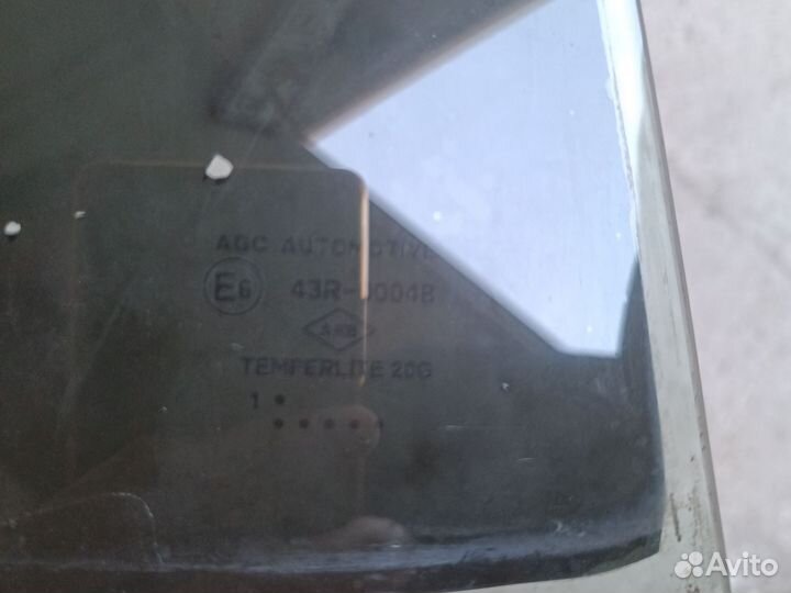 Стекло заднее правое форточка renault sandero 1