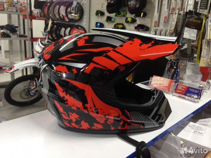 Детский кроссовый шлем (подростковый)