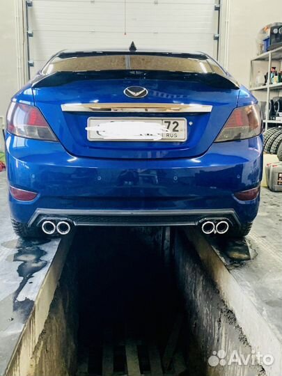 Диффузор заднего бампера Hyundai Solaris