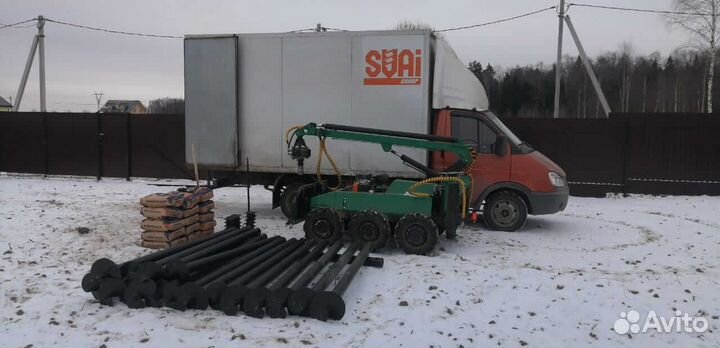 Винтовые сваи.Монтаж под ключ