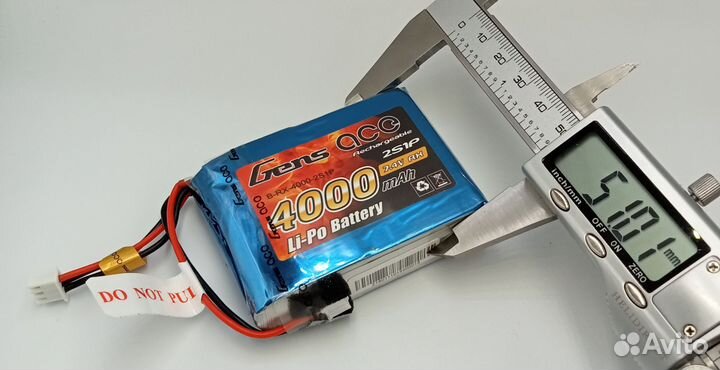 Аккумулятор LiPol Gens 4000mAh 2S1P 7.4V AX