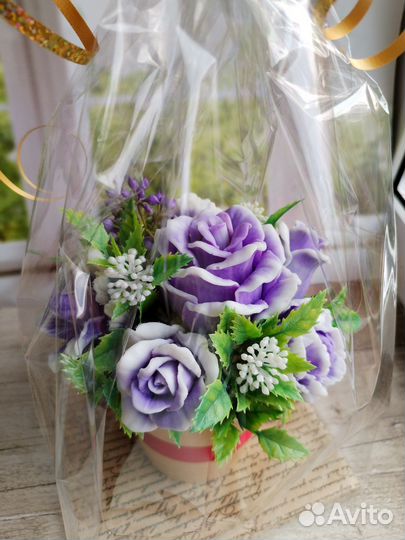 Букет цветов из мыла