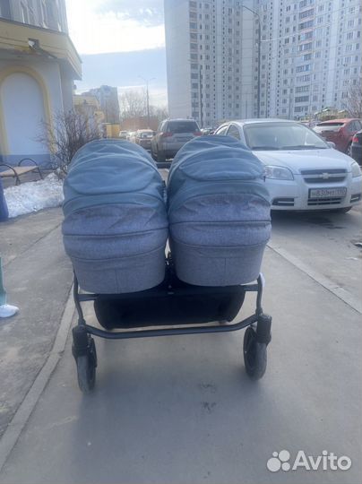 Коляска для двойни 2в 1