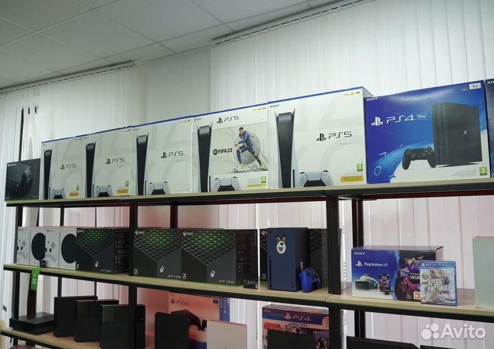 PS4, PS5, Xbox, Nintendo, геймпады, диски, игры