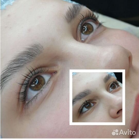 Ламинирование и ботокс ресниц/Оформление бровей