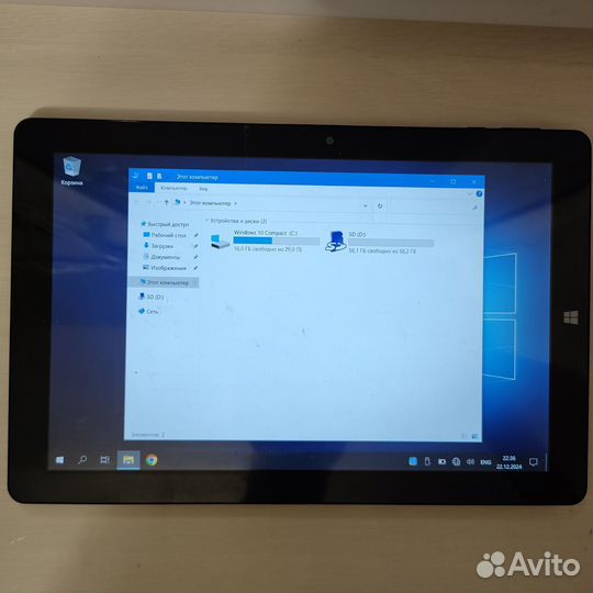 Планшет на Windows 10