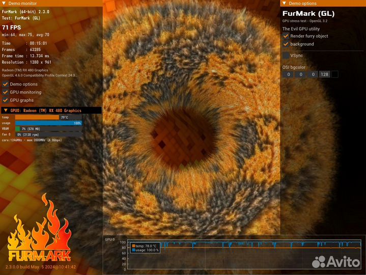 Игровая видеокарта RX 480/8GB sapphire nitro+