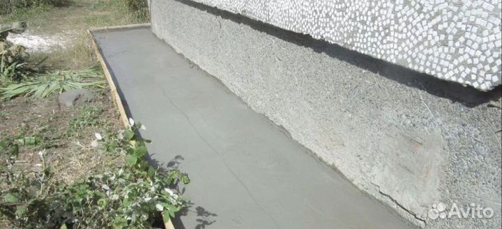 Фундамент Бетонные работы отмостка парковка