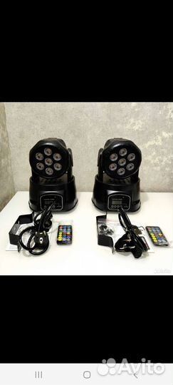 Светомузыка,прожектора крутящиеся с пультом