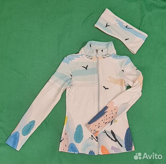 Тренировочная термокофта + повязка, р-р 134