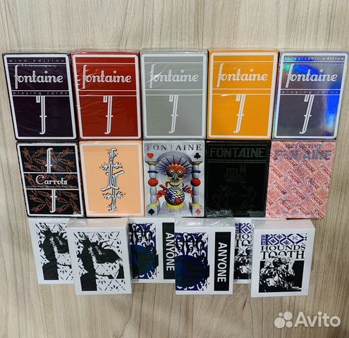 Игральные карты anyone,fontaine,bicycle и другие