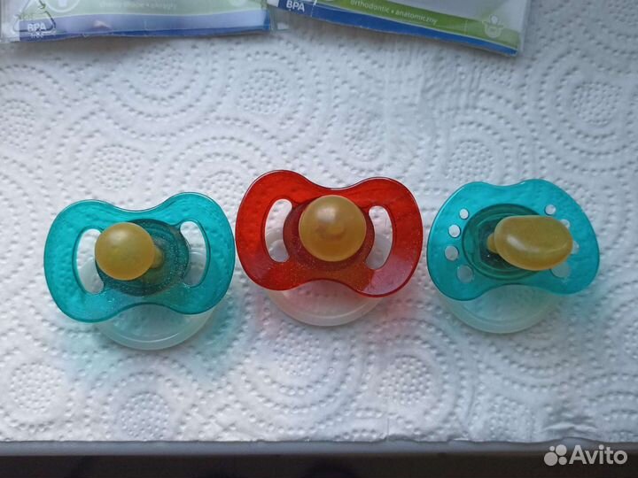 Соски-пустышки canpol babies 0-6,6-18 новые и б/у