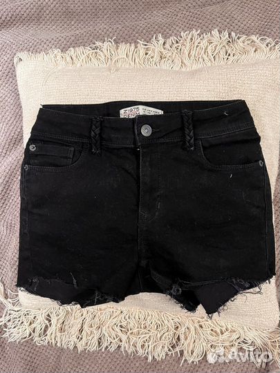 Шорты джинсовые черные denim S