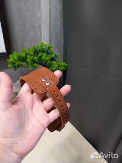 Ошейник для собак кожаный новый