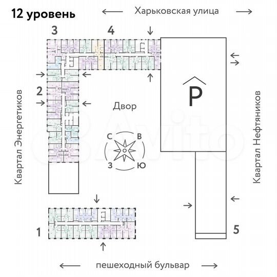 1-к. квартира, 29,5 м², 12/25 эт.