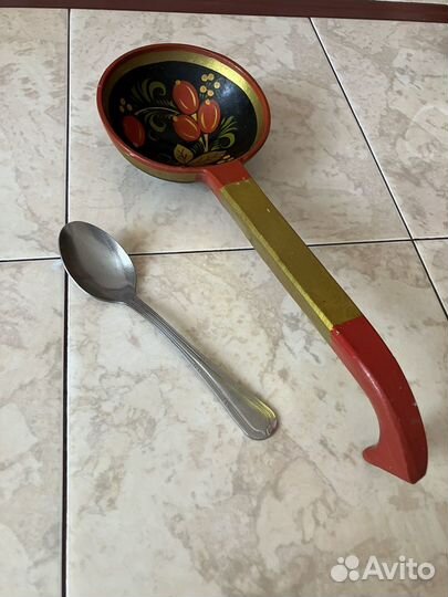 Черпак (половник) хохлома. СССР
