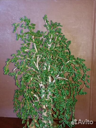 Береза из бисера, ручная работа