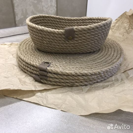 Сервировочный набор из джута