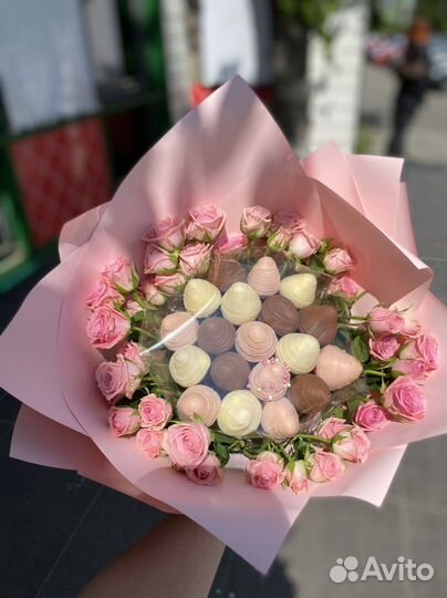 Букет из клубники в шоколаде