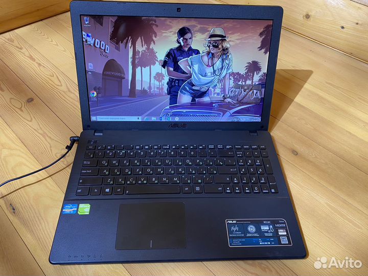 Игровой ноутбук asus/2видеокарты/ssd/400gb