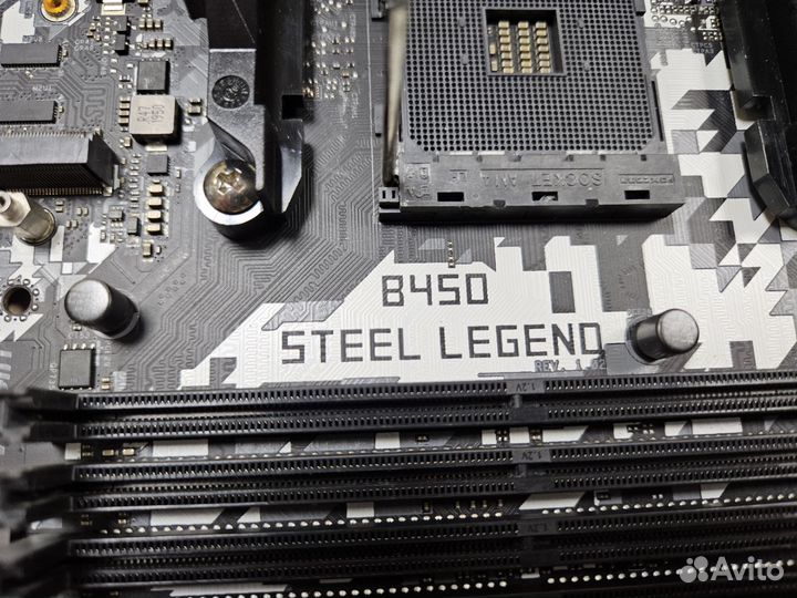 Материнская плата Asrock B450 steel legend AM4