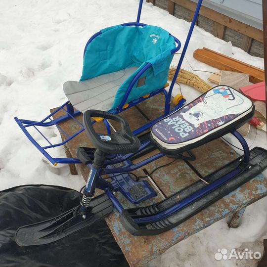 Санки и снегокат