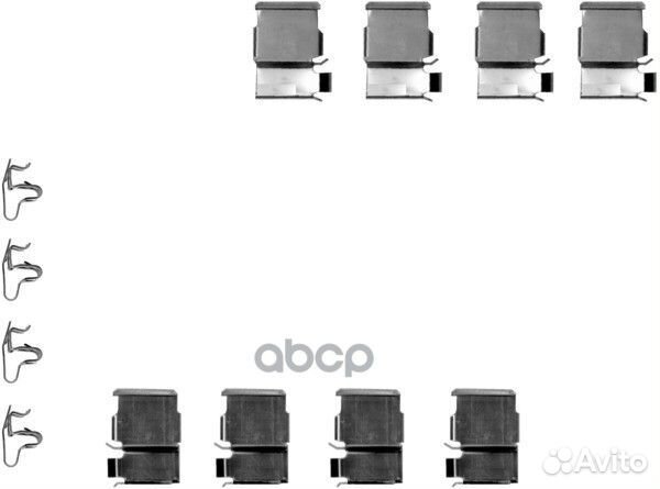 Комплект монтажный тормозных колодок задних 820