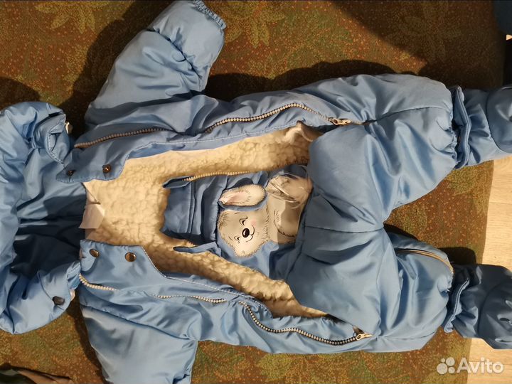 Комбинезон конверт демисезонный зимний 62-68