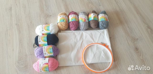 Пряжа для вязания, ковровой вышивки, акрил