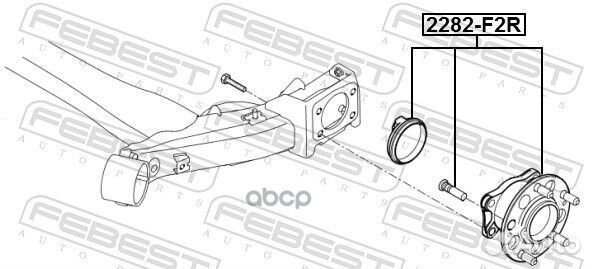 Ступица задняя 1282F2R Febest