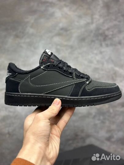 Кроссовки nike air jordan 1 low travis scott