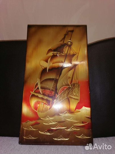 Поднос деревянный расписной