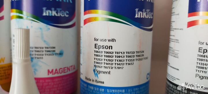 Чернила для принтера epson
