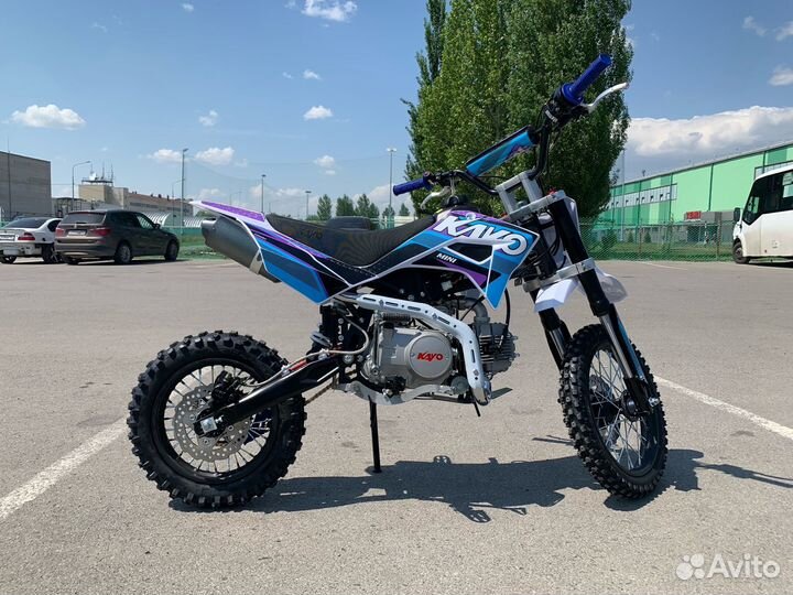 Питбайк kayo mini YX125EM 14/12 (мех. эл. стартер)