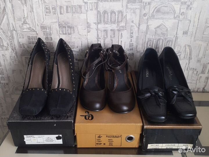 39р новые туфли женские классика кожаные