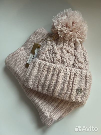 Комплект шапка и снуд женские